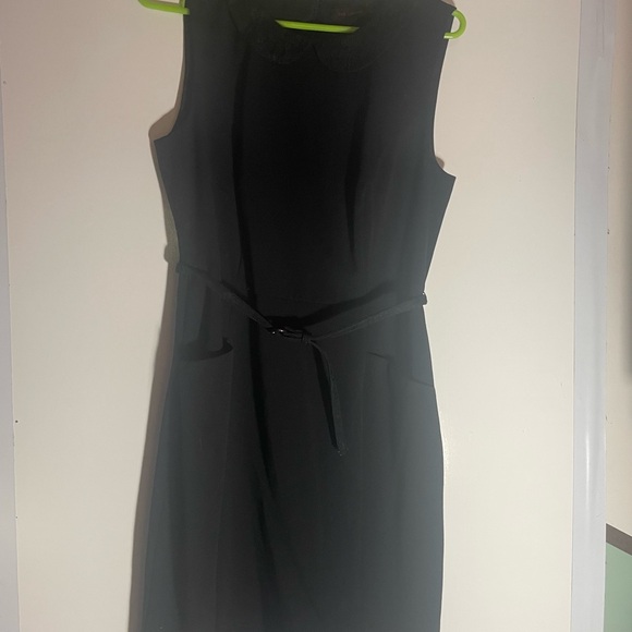 Wednesday Addams Black Dress with scalloped collar - Picture 1 of 4